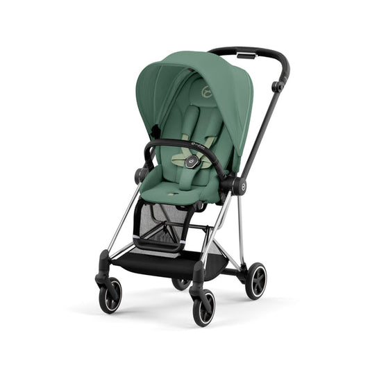 עגלת תינוק Mios 3 Leaf Green עם שלדה כרום שחור
