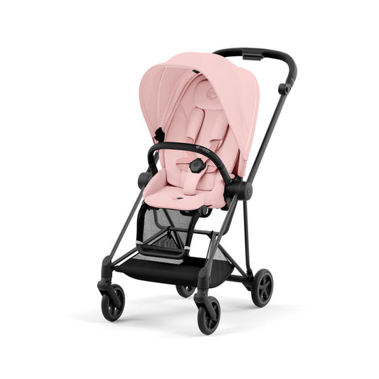 עגלת תינוק Mios 3 Peach Pink עם שלדה שחור מט