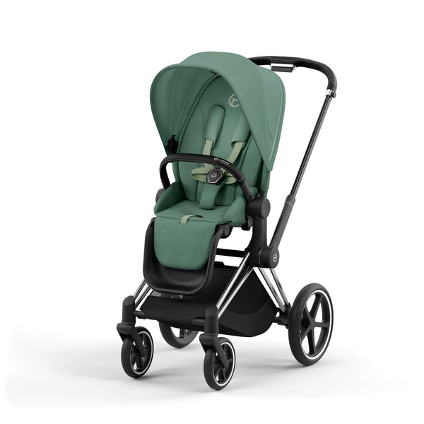 עגלת תינוק Priam 4 Leaf Green עם שלדה כרום שחור