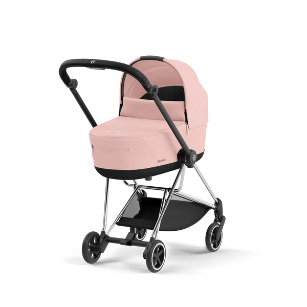 עגלת תינוק Mios 3 Peach Pink עם שלדה כרום שחור