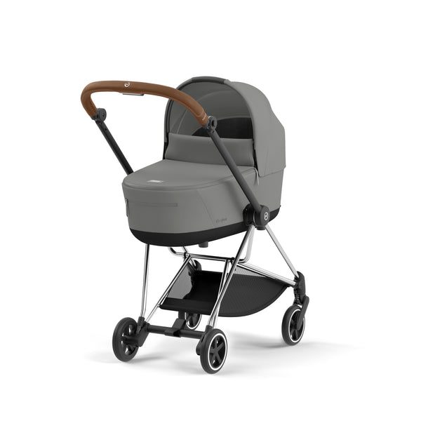 עגלת תינוק Mios 3 Mirage Grey עם שלדה כרום חום