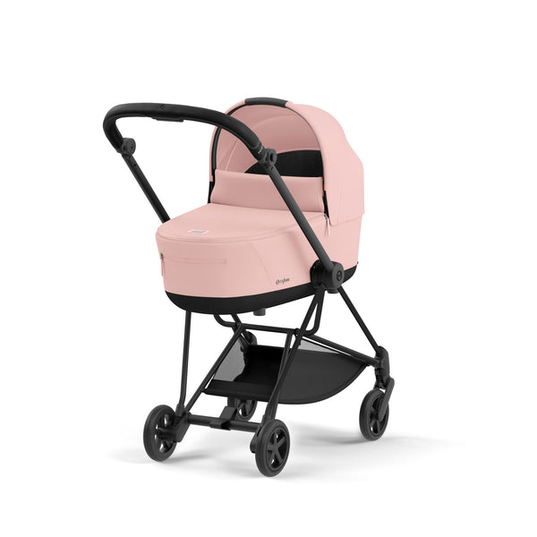 עגלת תינוק Mios 3 Peach Pink עם שלדה שחור מט