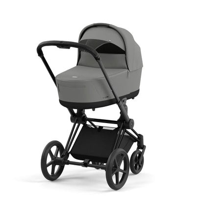 עגלת תינוק Priam 4 Mirage Grey עם שלדה שחור מט