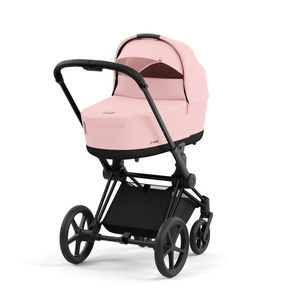 עגלת תינוק Priam 4 Peach Pink עם שלדה שחור מט