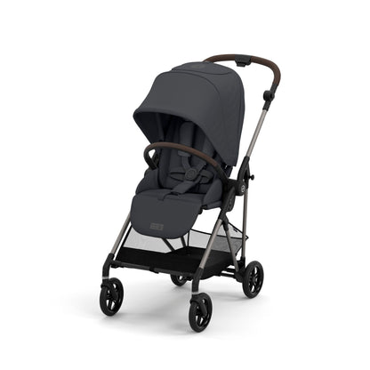 עגלת תינוק משולבת Melio 2 בצבע Monument Grey אפור