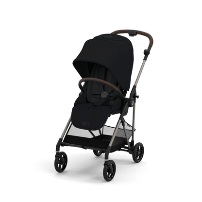 עגלת תינוק משולבת Melio 2 בצבע שחור Magic Black