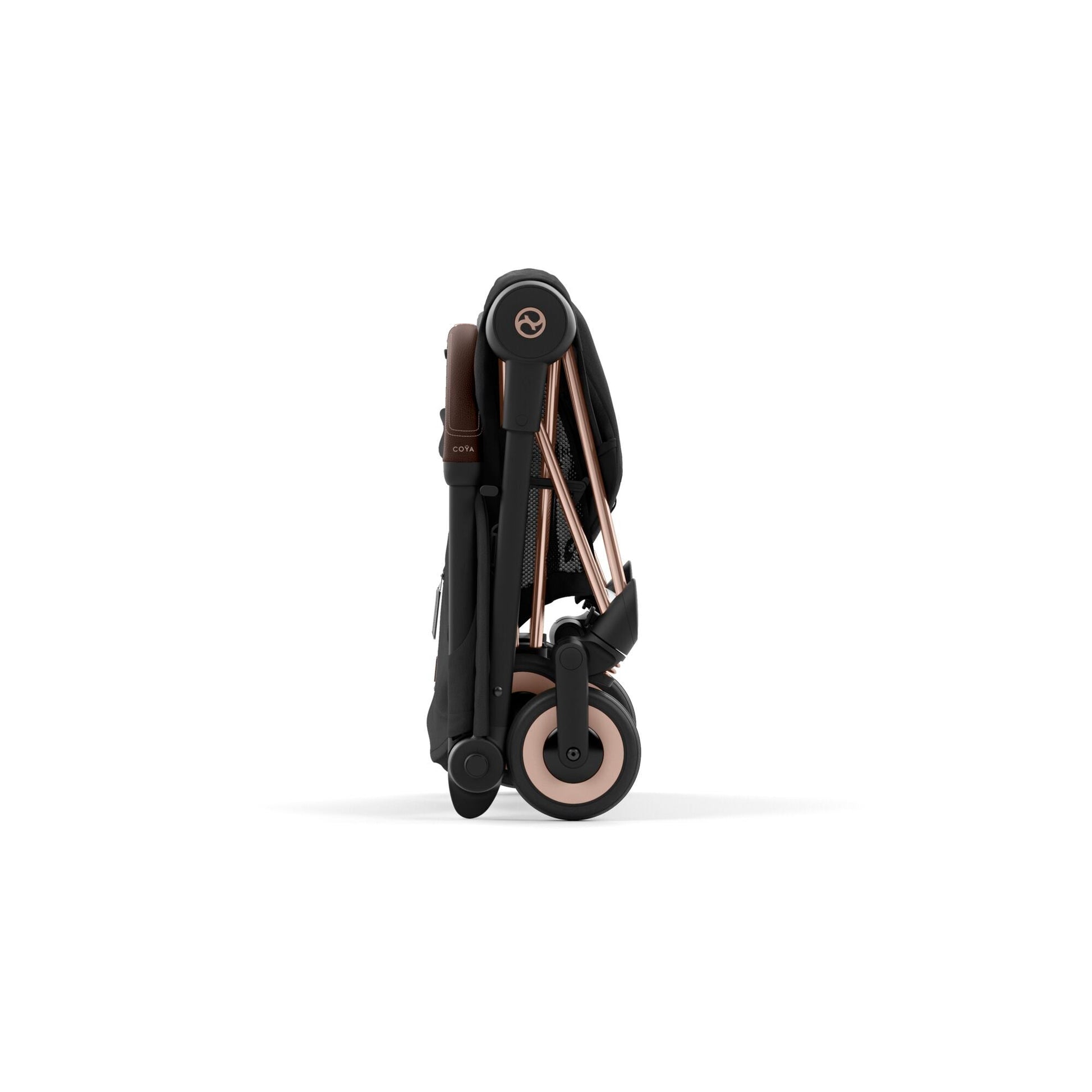 עגלת תינוק Coya רוזגולד sepia black-מקופלת
