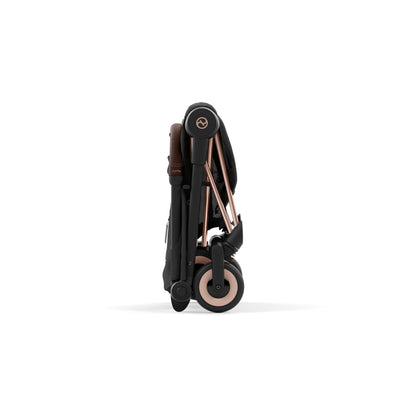 עגלת תינוק Coya רוזגולד sepia black-מקופלת