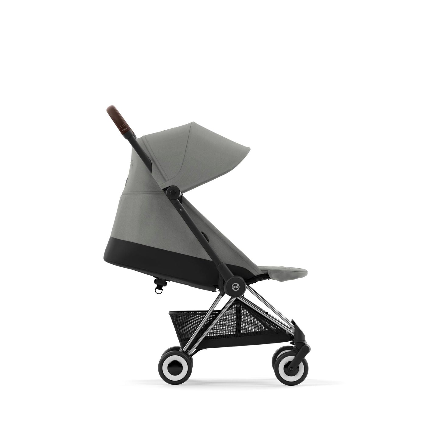 עגלת תינוק Coya כרום חום Mirage Grey