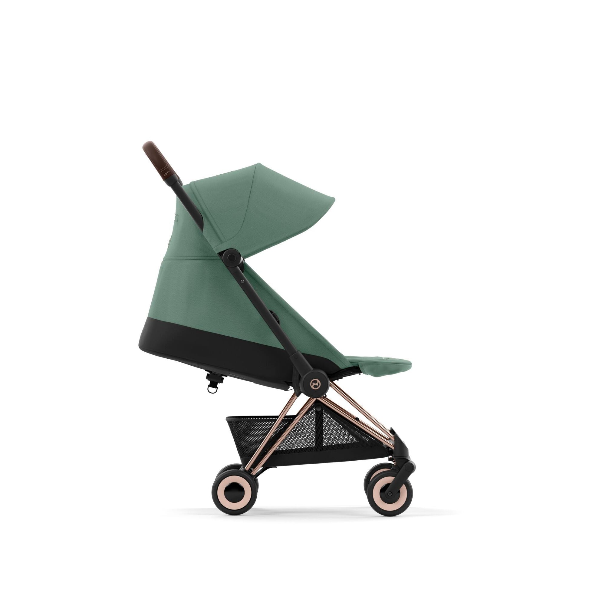 עגלת תינוק Coya רוזגולד Leaf Green