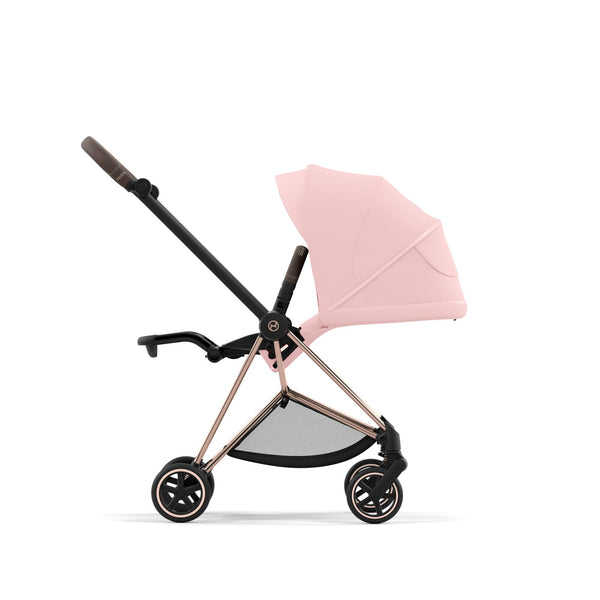 עגלת תינוק Mios 3 Peach Pink עם שלדה רוזגולד