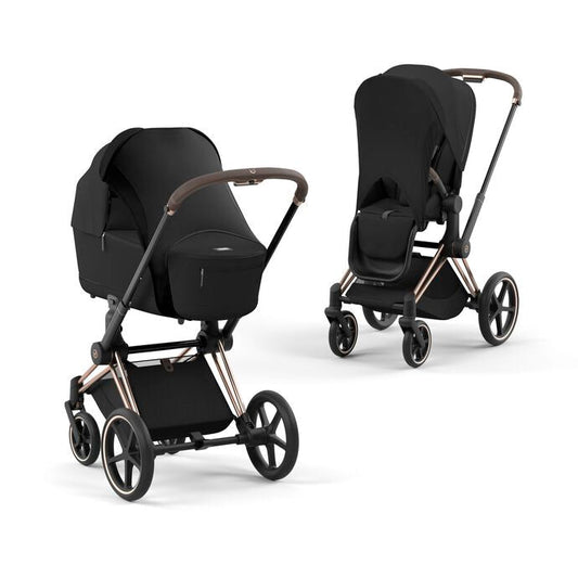 צלון איכותי ונעים לטיולון / עריסה של עגלת MIOS \ PRIAM שחור בשתי אופציות