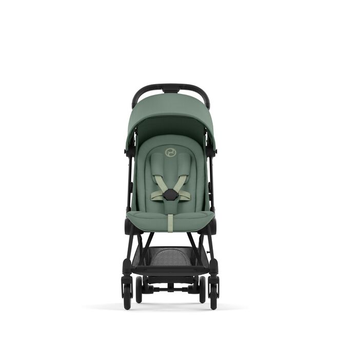 עגלת תינוק Coya שחור מט leaf green