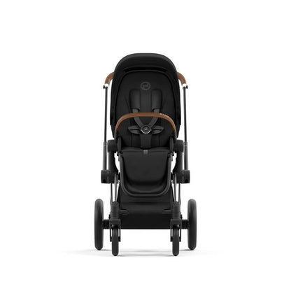עגלת תינוק Priam 4 Sepia Black עם שלדה כרום חום