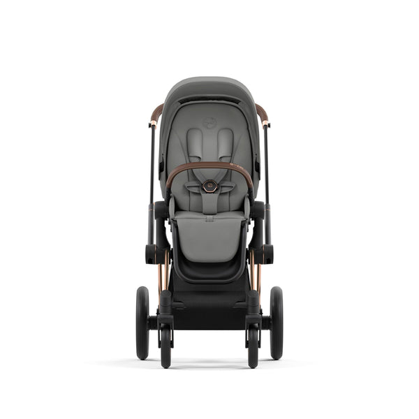 עגלת תינוק Priam 4 Mirage Grey עם שלדה רוזגולד