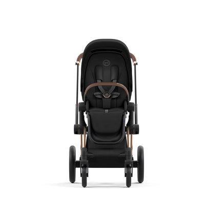 עגלת תינוק Priam 4 Sepia Black עם שלדה רוזגולד