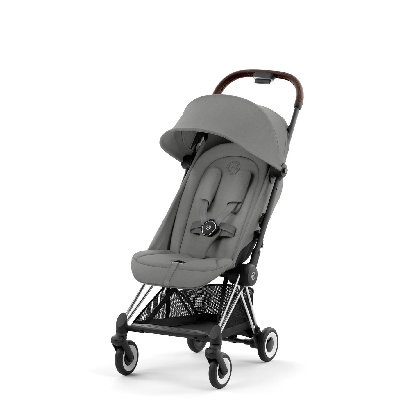 עגלת תינוק Coya כרום חום Mirage Grey