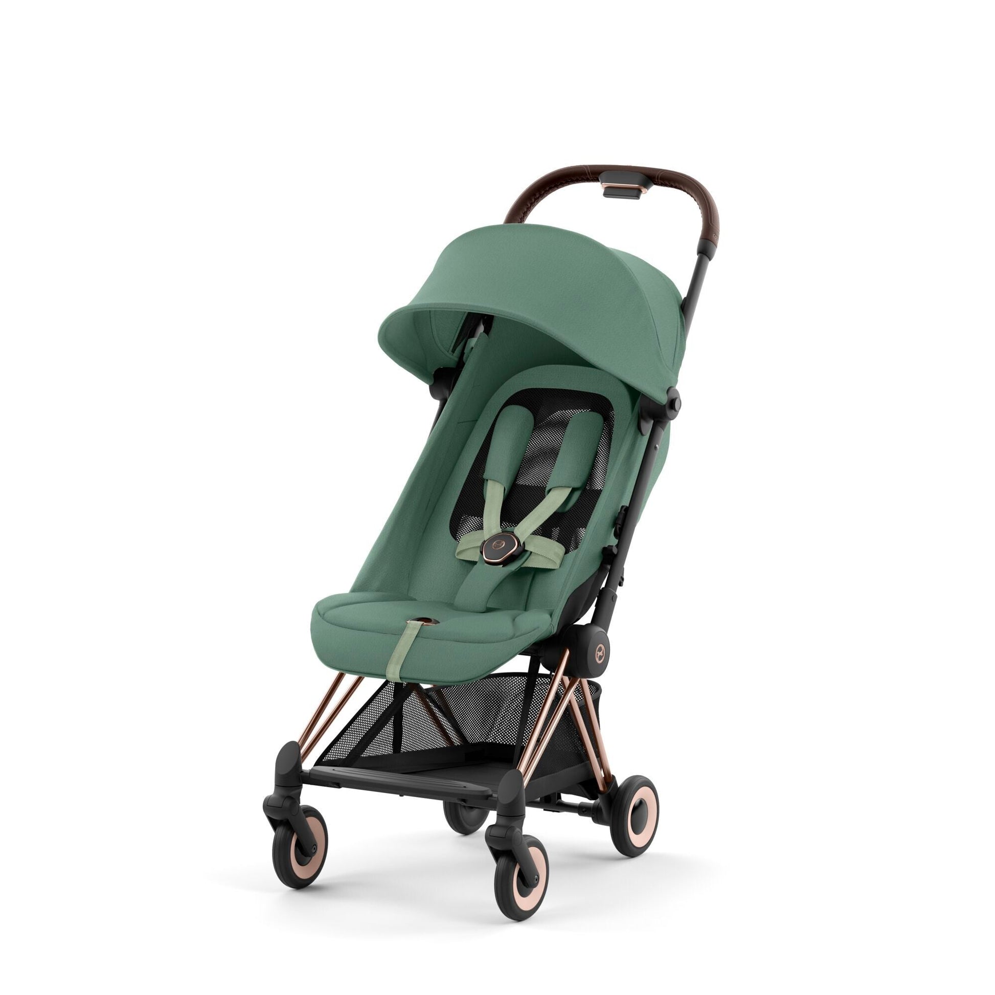 עגלת תינוק Coya רוזגולד Leaf Green