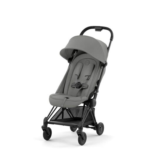עגלת תינוק Coya שחור מט Mirage Grey