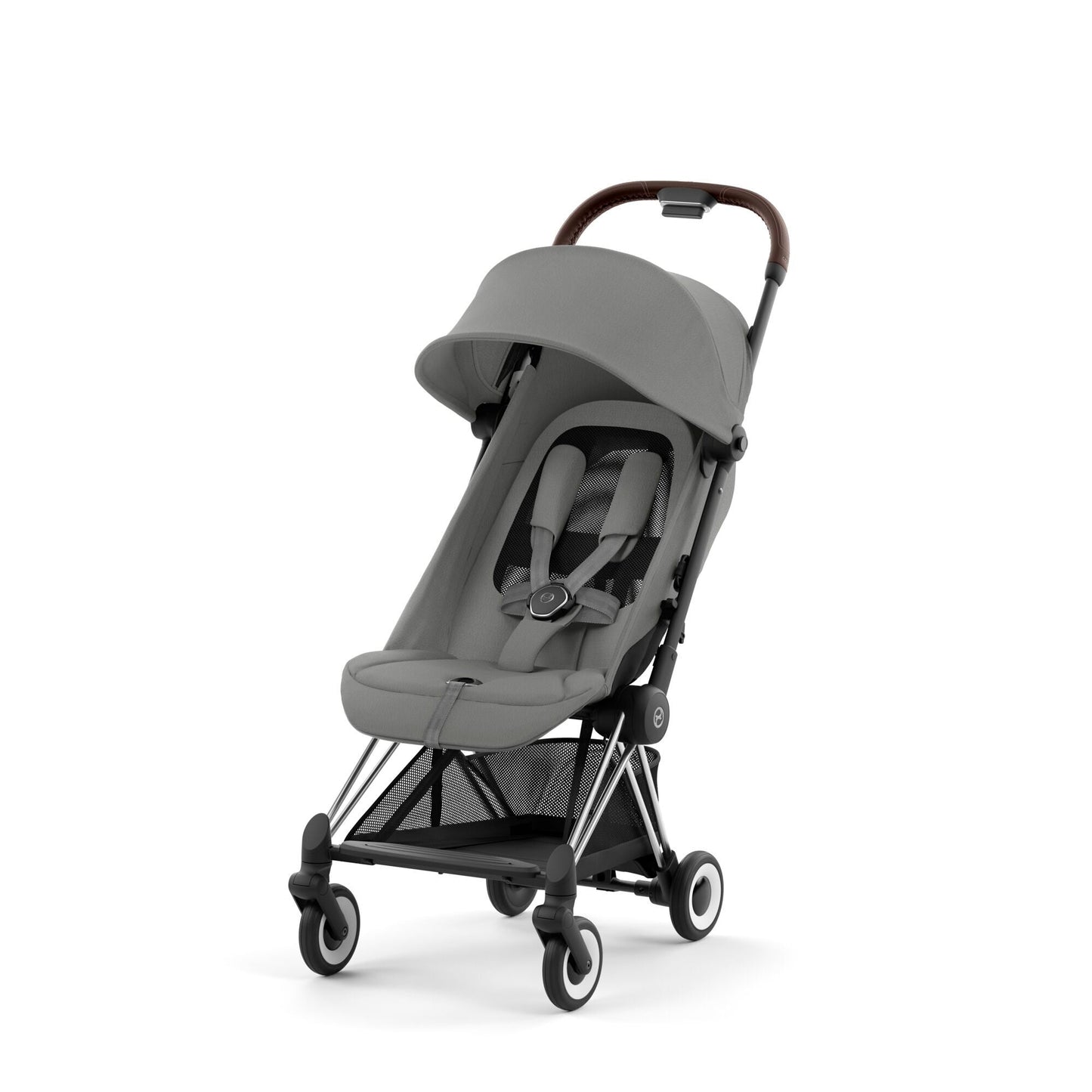 עגלת תינוק Coya כרום חום Mirage Grey