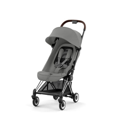 עגלת תינוק Coya כרום חום Mirage Grey