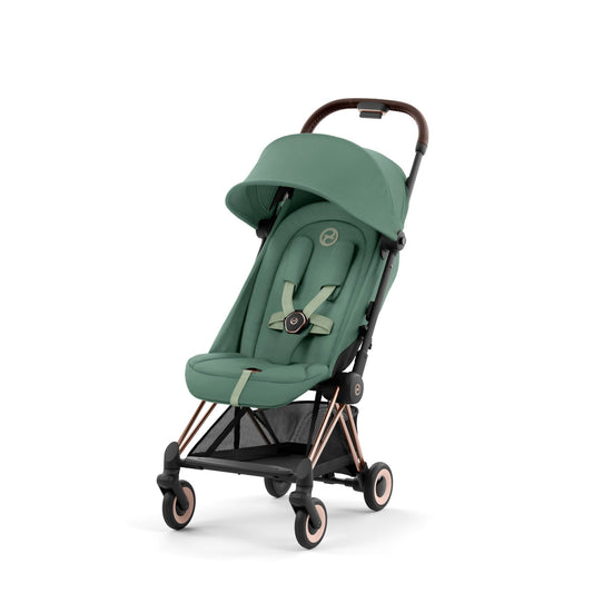 עגלת תינוק Coya רוזגולד Leaf Green
