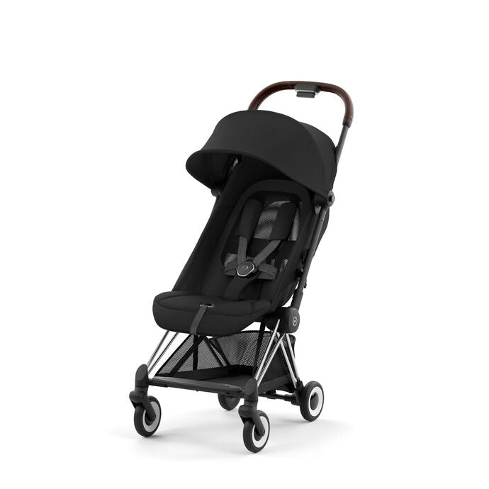 עגלת תינוק Coya כרום חום Sepia Black