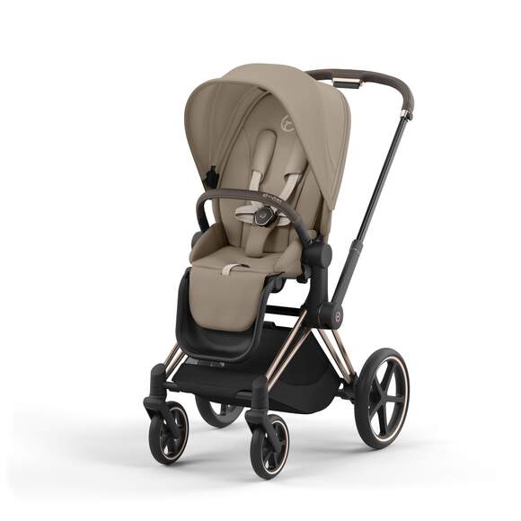 e-Priam עגלת תינוק חשמלית Cozy Beige רוזגולד