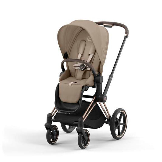 e-Priam עגלת תינוק חשמלית Cozy Beige רוזגולד