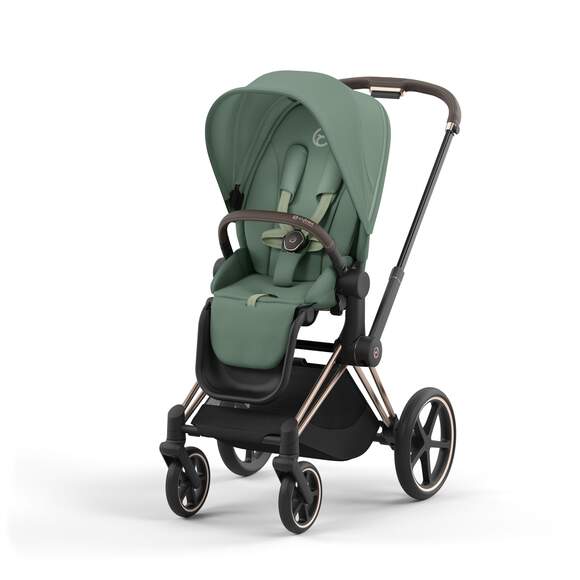 e-Priam עגלת תינוק חשמלית Leaf Green רוזגולד