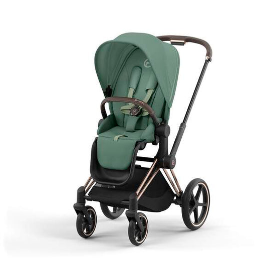 e-Priam עגלת תינוק חשמלית Leaf Green רוזגולד