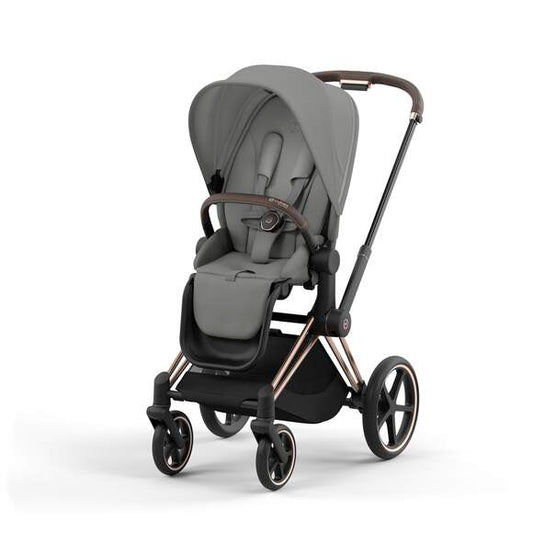 e-Priam עגלת תינוק חשמלית Mirage Grey רוזגולד