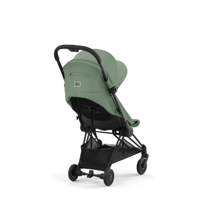 עגלת תינוק Coya שחור מט leaf green