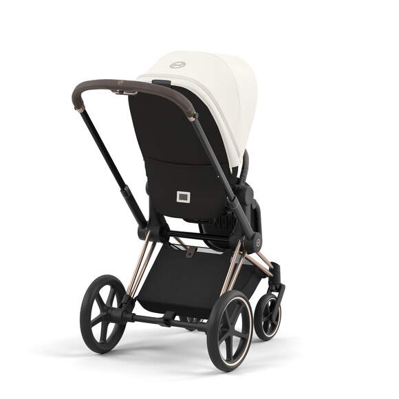 e-Priam עגלת תינוק חשמלית Off White רוזגולד