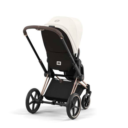 e-Priam עגלת תינוק חשמלית Off White רוזגולד