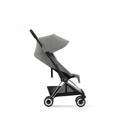 עגלת תינוק Coya כרום חום Mirage Grey