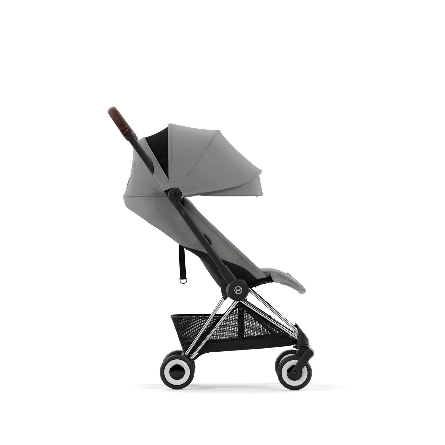 עגלת תינוק Coya כרום חום Mirage Grey