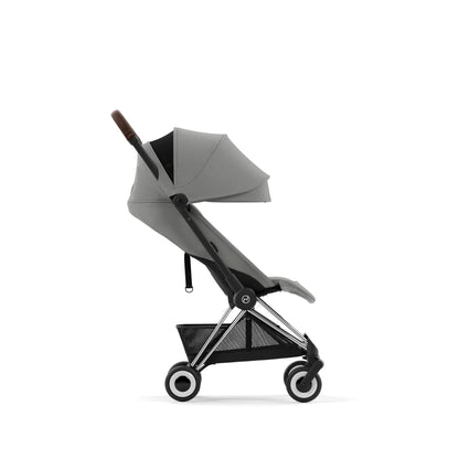 עגלת תינוק Coya כרום חום Mirage Grey