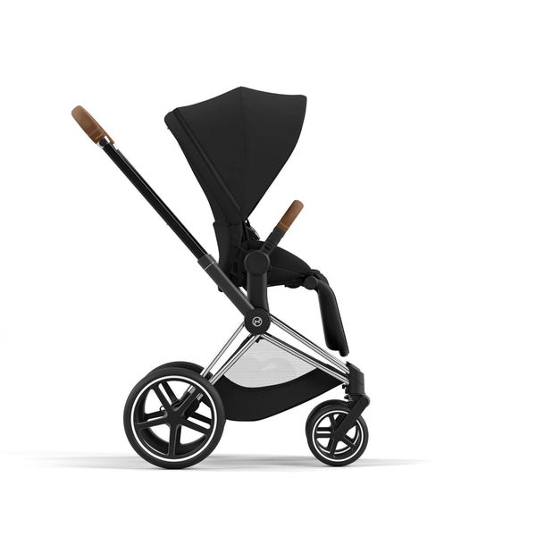 עגלת תינוק Priam 4 Sepia Black עם שלדה כרום חום