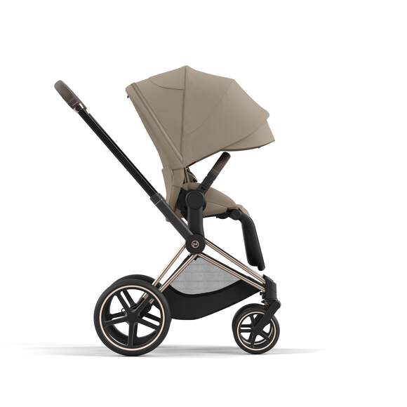 e-Priam עגלת תינוק חשמלית Cozy Beige רוזגולד