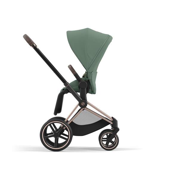 e-Priam עגלת תינוק חשמלית Leaf Green רוזגולד
