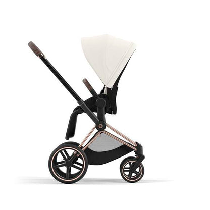 e-Priam עגלת תינוק חשמלית Off White רוזגולד