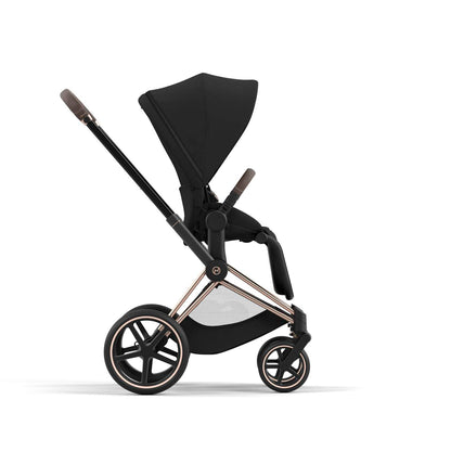 עגלת תינוק Priam 4 Sepia Black עם שלדה רוזגולד