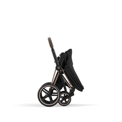 עגלת תינוק Priam 4 Sepia Black עם שלדה רוזגולד