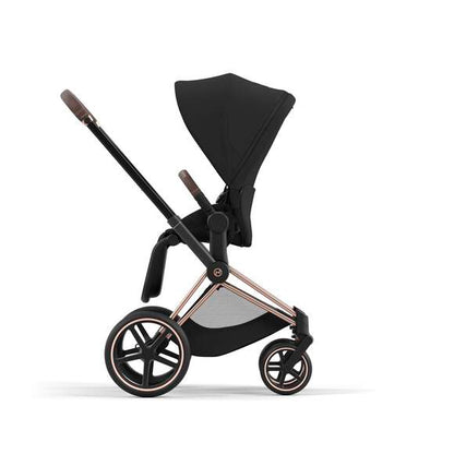 עגלת תינוק Priam 4 Sepia Black עם שלדה רוזגולד