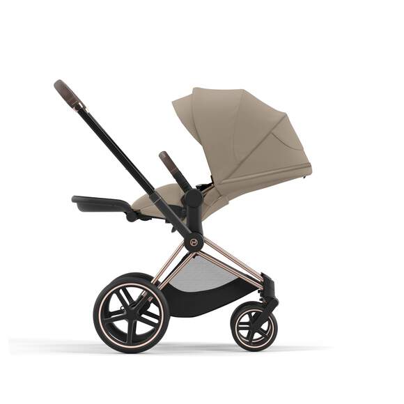 e-Priam עגלת תינוק חשמלית Cozy Beige רוזגולד