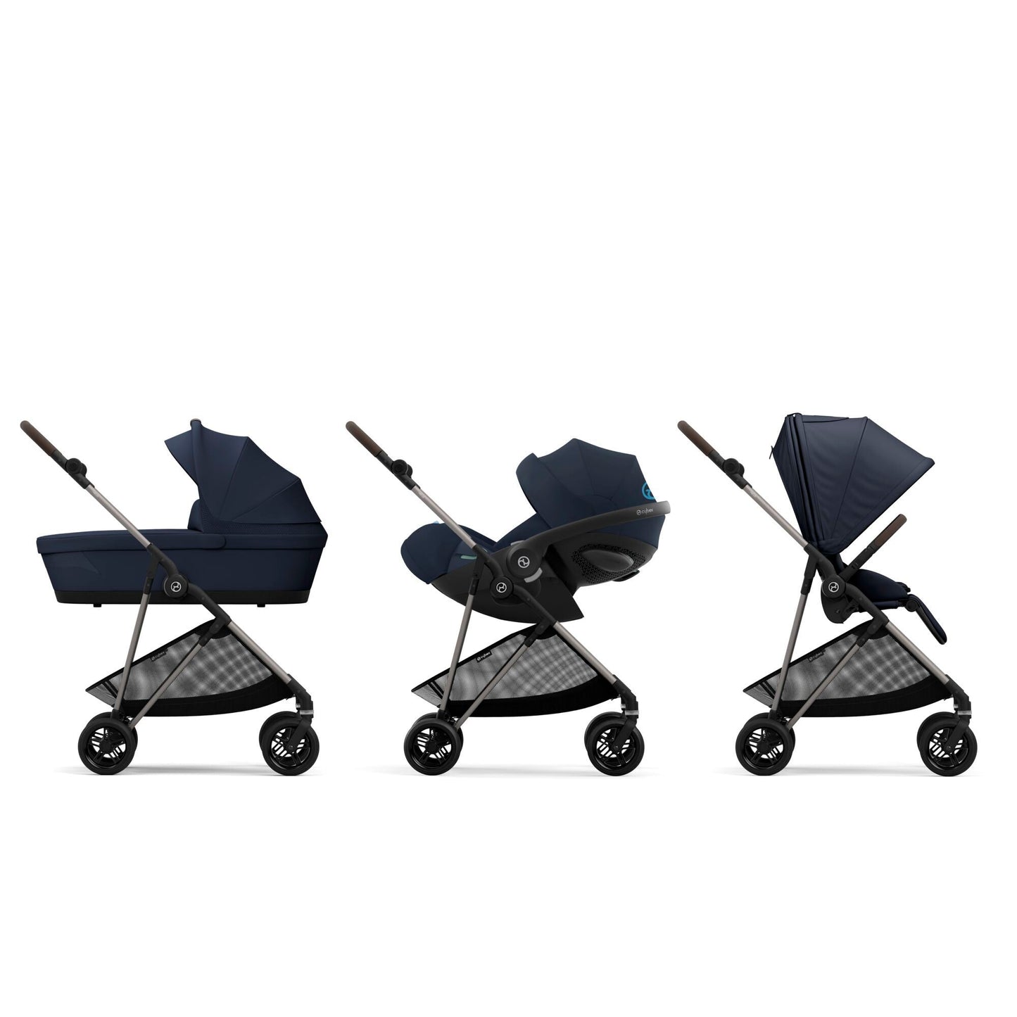 עגלת תינוק משולבת Melio 2 Dark Blue