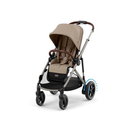 עגלת תינוק חשמלית לתאומים / אחים e-Gazelle S2 שחור Moon Black