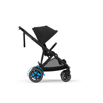 עגלת תינוק חשמלית לתאומים / אחים e-Gazelle S2 שחור Moon Black