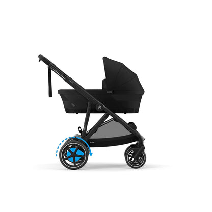 עגלת תינוק חשמלית לתאומים / אחים e-Gazelle S2 שחור Moon Black